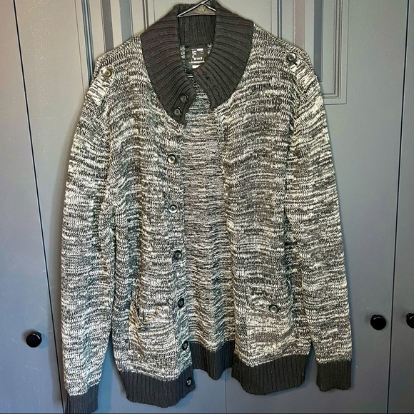 Black and Grey Cardigan - L - Picture 1 of 2